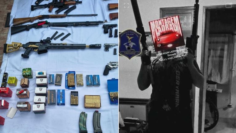 Armas de fuego y municiones secuestradas en un allanamiento en La Plata