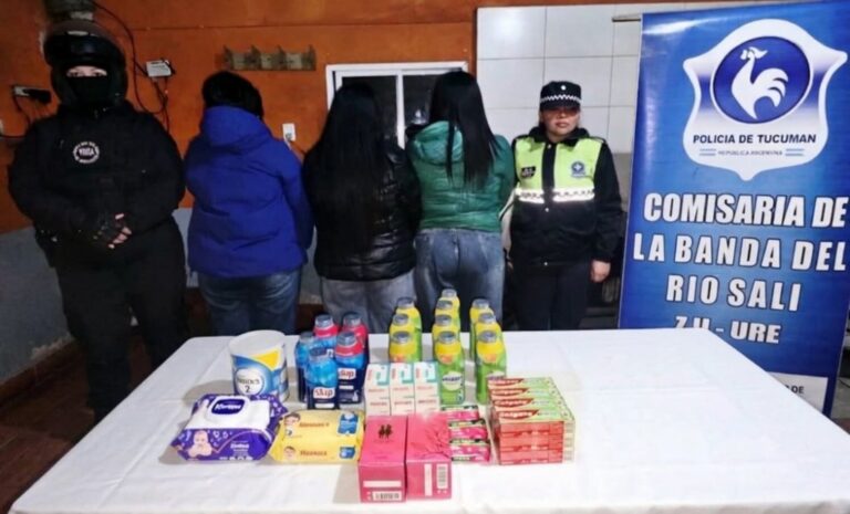 Tres mujeres detenidas en Banda del Río Salí por robo en mayorista