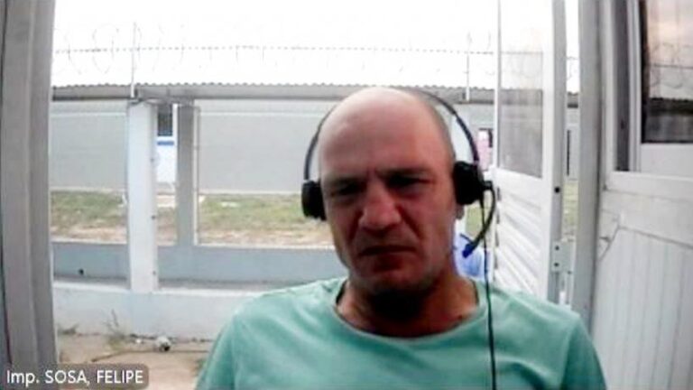Felipe Sosa en audiencia judicial