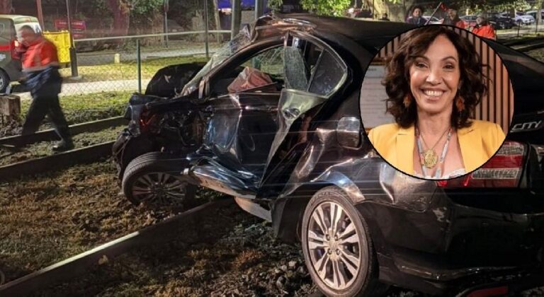Vista del cruce ferroviario en Sáenz Peña y El Cano, lugar del accidente de Ernestina Pais