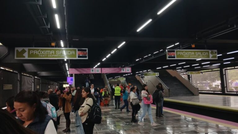 Estación del Metro CDMX con obras de remodelación