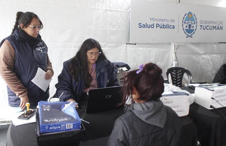 Hospital Móvil del Ministerio de Salud Pública en Barrancas del Salí