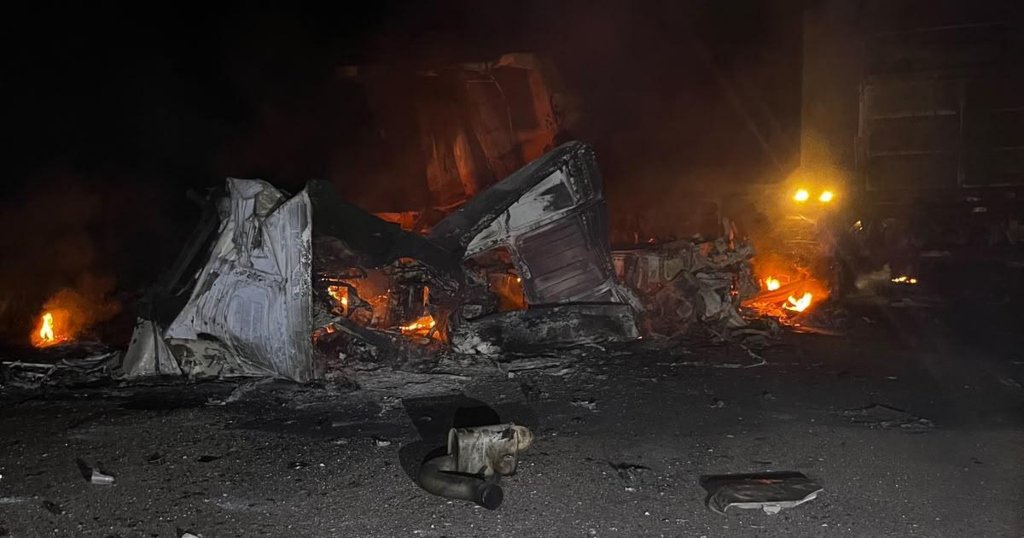 Camiones destruidos tras choque frontal en Ruta Nacional 34, Santiago del Estero