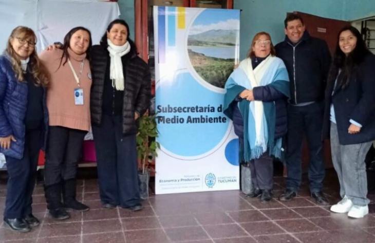 Estudiantes del Instituto Concepcionista Pedro B. Gramajo durante una charla de educación ambiental