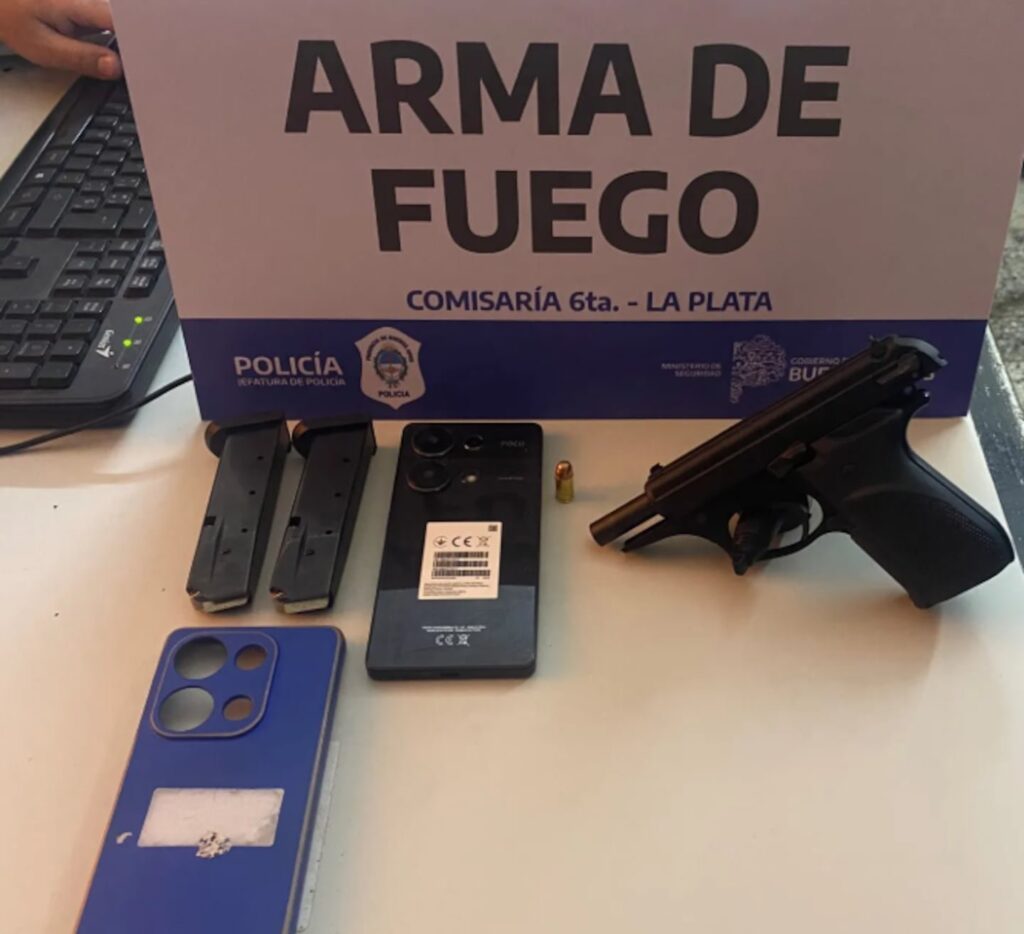 Detención de un hombre en La Plata por balacera contra viviendas