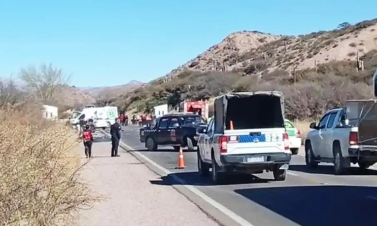 Ruta nacional 9 en Humahuaca, lugar del siniestro vial