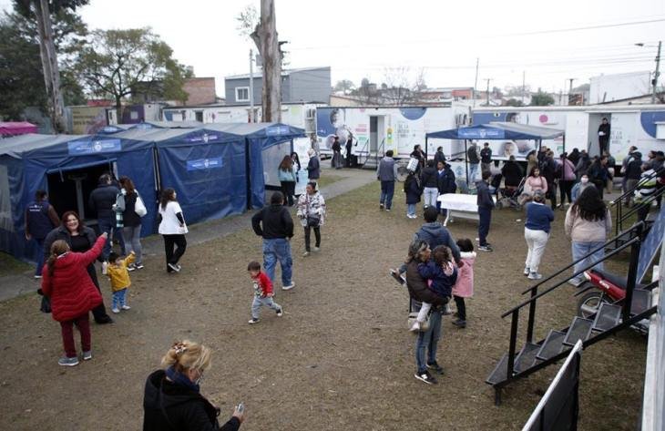 Hospital Móvil en Plaza Colón, Tucumán