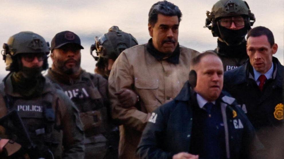 Nicolás Maduro y Cilia Flores en una audiencia judicial en Nueva York