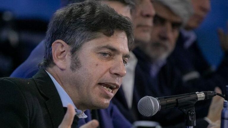 Axel Kicillof en un acto oficial