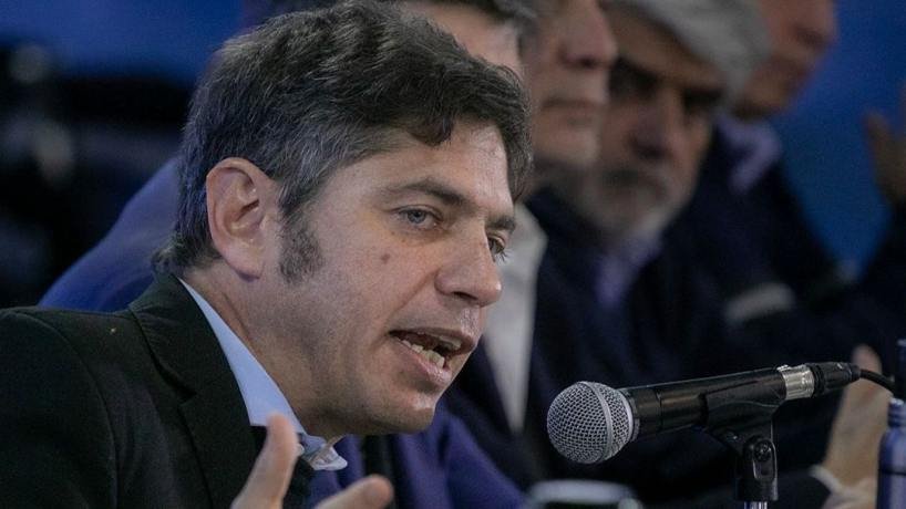 Axel Kicillof en un acto oficial