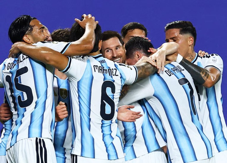 Jugadores de la Selección Argentina celebrando un gol en el Mundial 2026