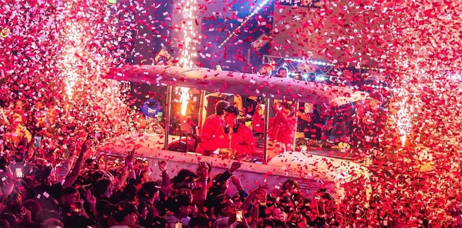 Fachada del boliche Wabi Fun Club en Mendoza