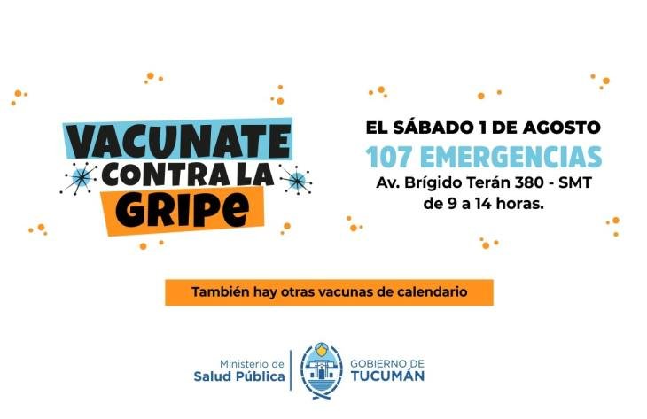 Vacunación contra la gripe en Tucumán