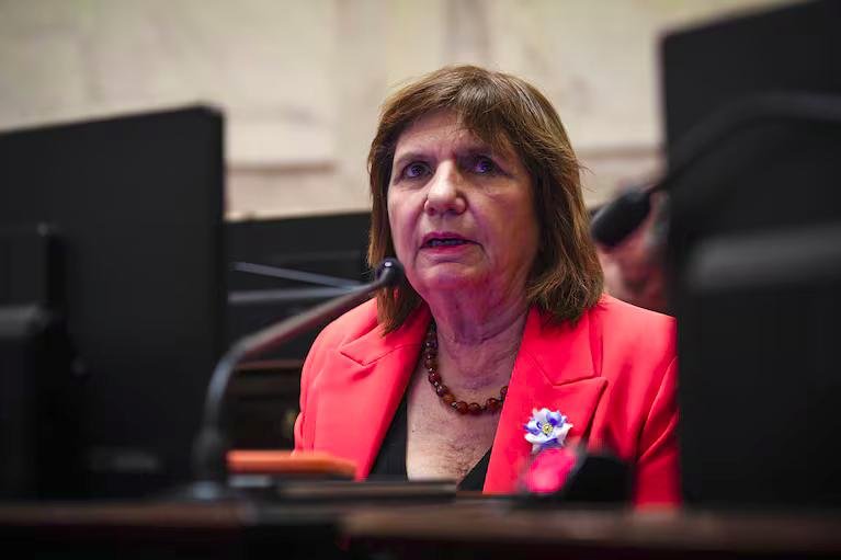Patricia Bullrich habla en el Senado
