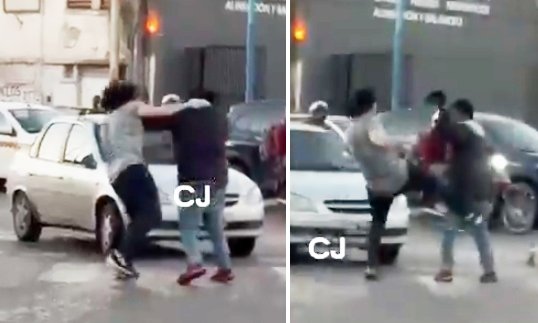 Pelea entre automovilista y limpiavidrios en avenida Belgrano y Ejército del Norte, Tucumán