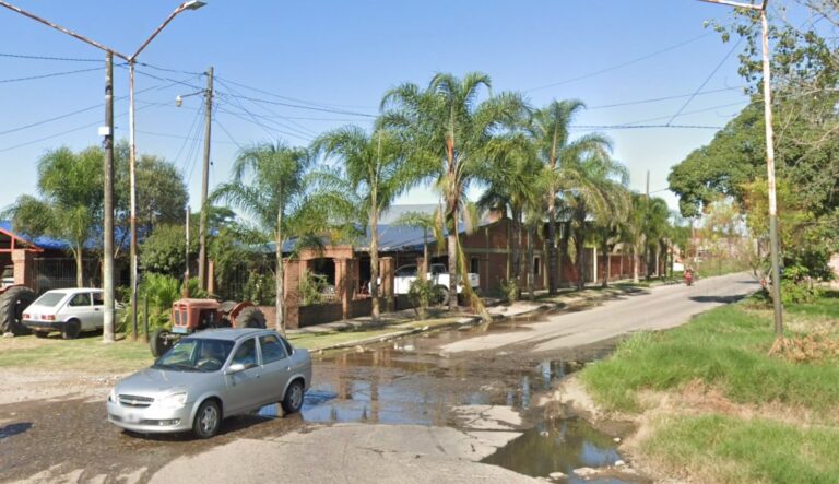 Efectivos policiales en Alderetes durante operativo de persecución