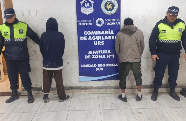 Efectivos policiales durante operativo en Aguilares