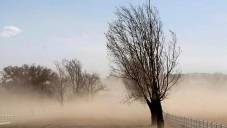 Ilustración de alerta meteorológica por viento en Tucumán