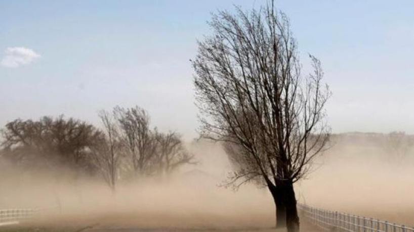 Ilustración de alerta meteorológica por viento en Tucumán