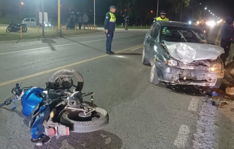 Lugar del accidente en la Ruta 38 en La Cocha