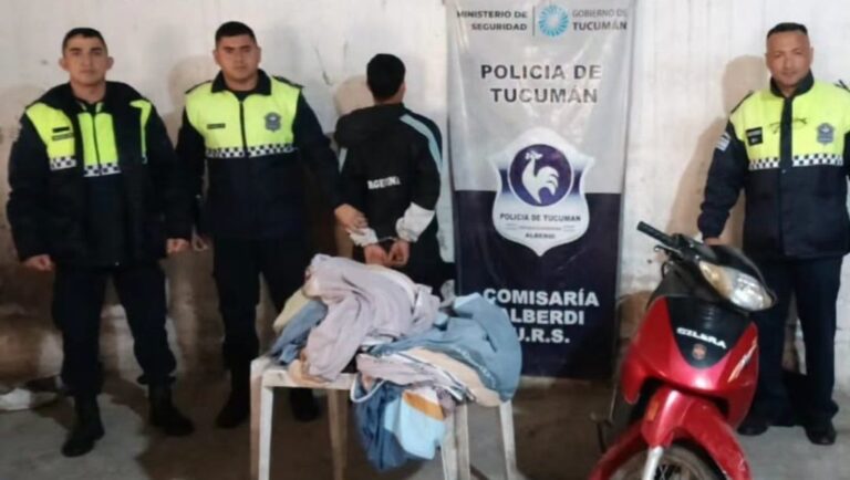 Policía en la zona del hotel Mimos en Yanima, Tucumán