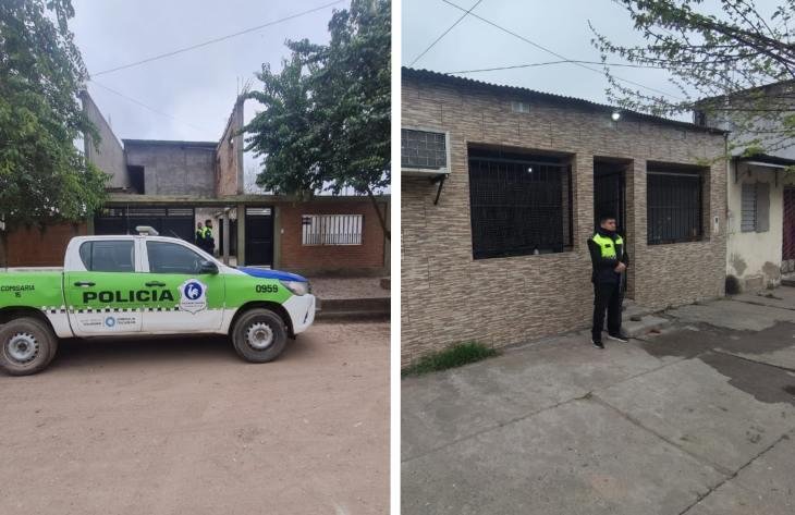 Policía de Tucumán durante un allanamiento