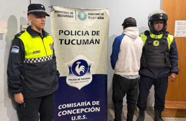 Policía en la zona de la Cancha del Obrador en Concepción