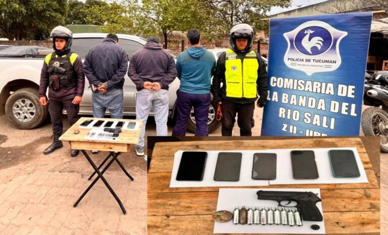 Pistola de aire comprimido Gamo PT-80 negra secuestrada en Banda del Río Salí