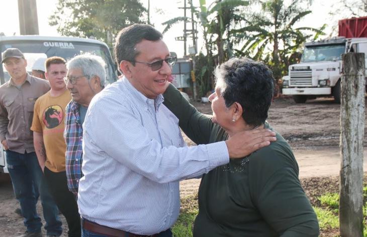 Obras de recuperación del Camino Nacional en Colonia 1
