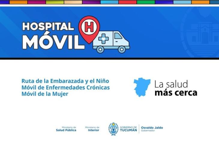 Hospital Móvil en la Plaza Terán de San Miguel de Tucumán