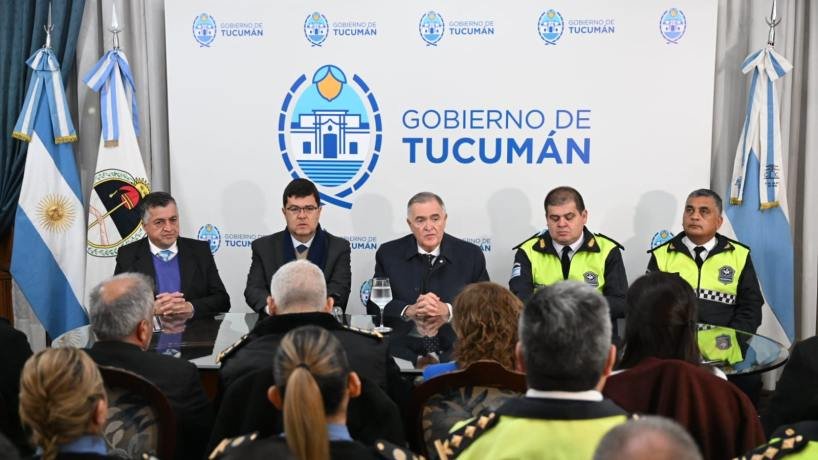 Reunión de seguridad en Casa de Gobierno encabezada por el gobernador Osvaldo Jaldo
