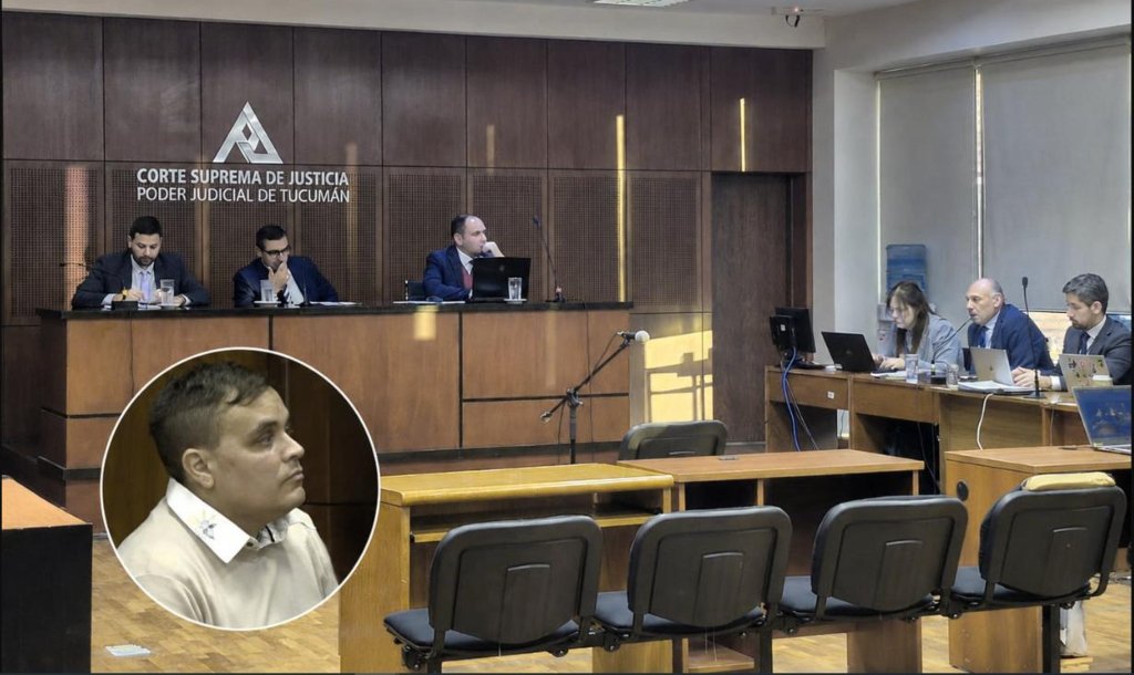 Imagen del juicio a Ricky Puenzo por el crimen de Alejandra Benites
