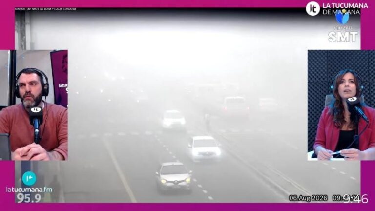 Cámaras municipales muestran niebla densa en Tucumán