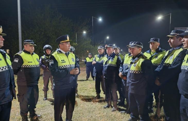 Operativo preventivo de la Unidad Regional Este en Banda del Río Salí