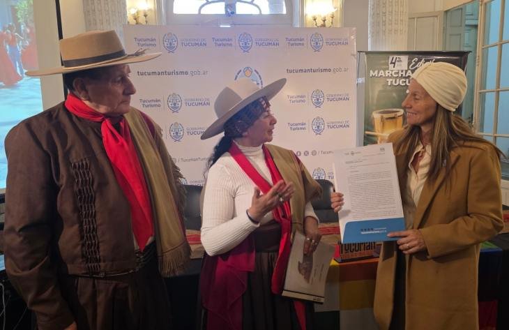 Presentación de la Marcha Legüero Tucumano en el Ente Tucumán Turismo