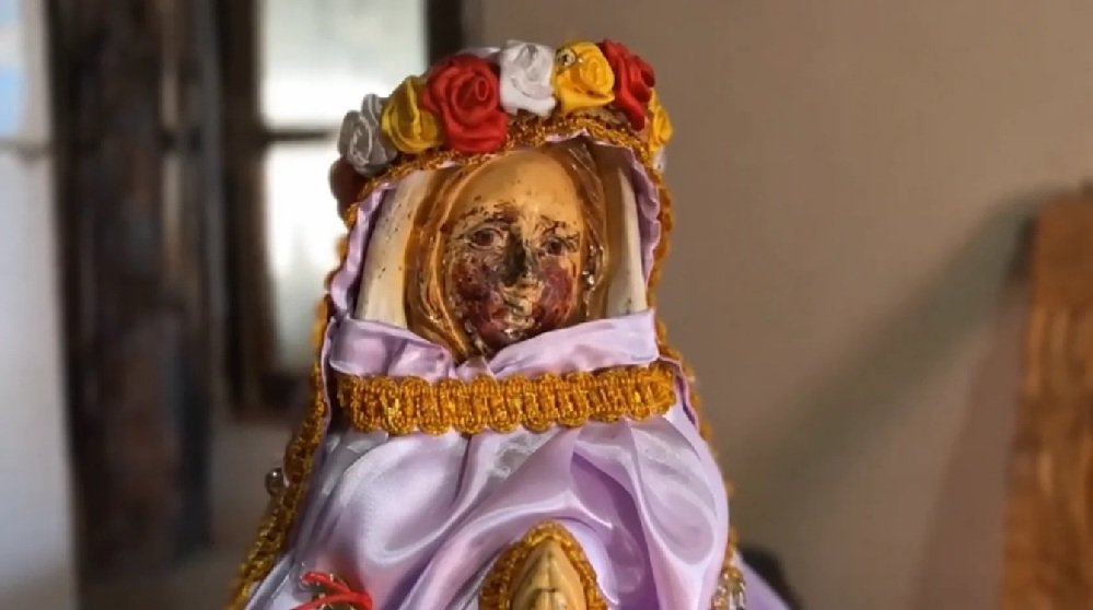 Imagen de la Virgen Rosa Mística en Metán