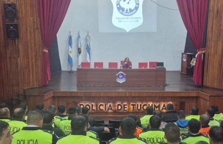 Auditorio Policial Independencia durante la capacitación
