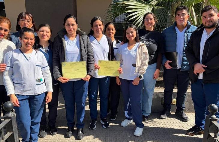 Egresadas de la Residencia de Enfermería Pediátrica en el Hospital de Concepción
