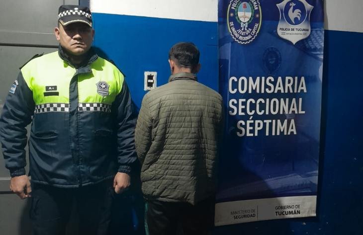 Procedimiento policial en San Cayetano por auto robado