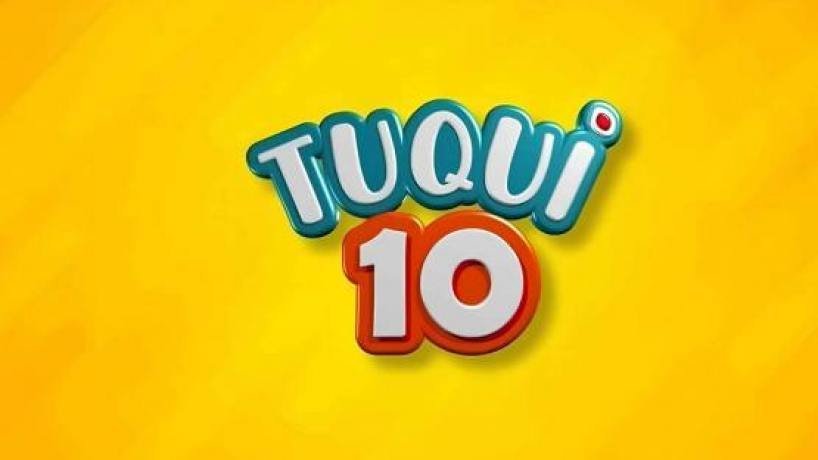 Cartón del sorteo Tuqui 10 con números extraídos