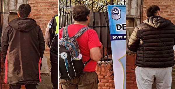 Operativo policial en un estadio de fútbol