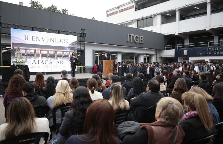 Estudiantes durante la instancia provincial de la Olimpíada Matemática ATACALAR en el Instituto Técnico General Manuel Belgrano