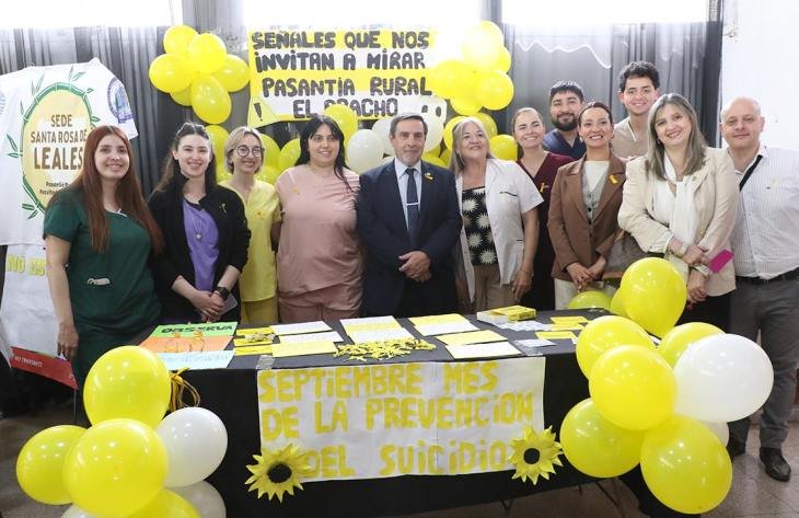 Jornada de prevención del suicidio en Bella Vista con participación de estudiantes y equipos sanitarios