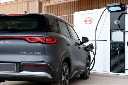 Estación de carga para autos eléctricos de BYD