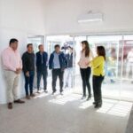 Autoridades durante la recorrida por el Centro de Desarrollo Infantil de Alderetes