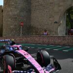 Franco Colapinto en el circuito de Bakú durante el Gran Premio de Azerbaiyán