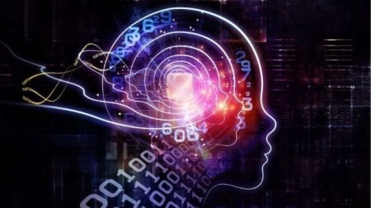 Representación abstracta de inteligencia artificial con redes neuronales y datos