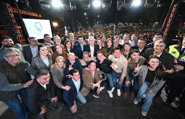 Osvaldo Jaldo, gobernador de Tucumán, durante una declaración pública