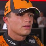 Lando Norris y Franco Colapinto durante el Gran Premio de Azerbaiyán de Fórmula 1