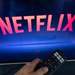 Logotipo de Netflix sobre fondo negro